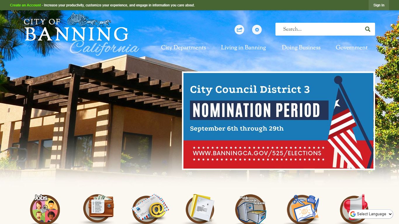 Banning, CA - Official Website | Official Website